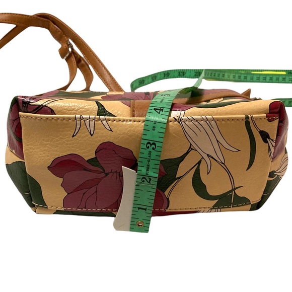 Koltov Daisy Crossbody Vegan Faux Leather Floral Print Purse - Picture 7 of 15